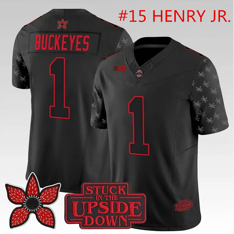 Ohio State Buckeyes #15 Chris Henry Jr. Black 2025 F U S E Limited Stitched Jersey