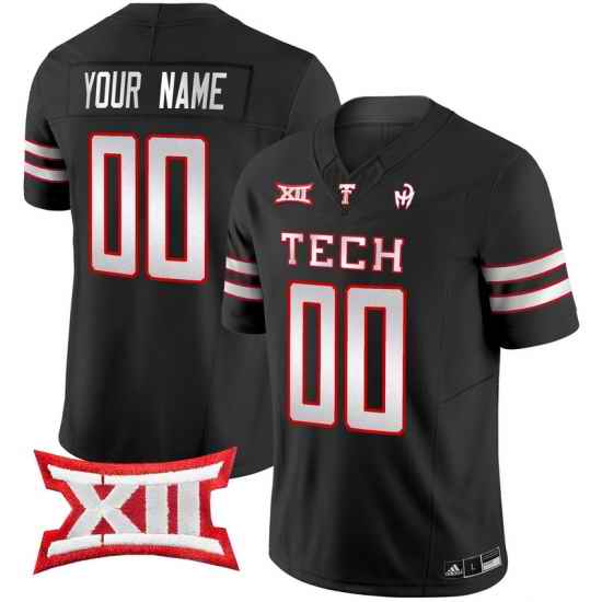 Men Women Youth Texas Tech Red Raiders 2024 Patrick Mahomes Symbol Vapor Limited Custom Jersey All Stitched Black