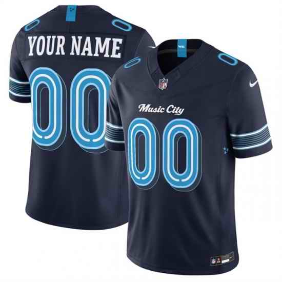 Men Tennessee Titans Active Player Custom Navy 2026 F U S E  Music City Rivalries Collection Limited Stitched Football Jersey
