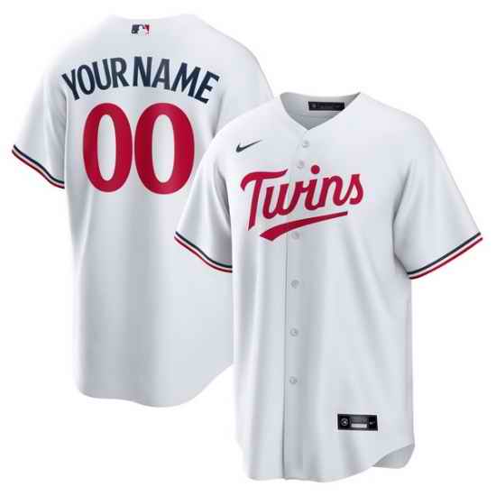 Men Women Youth Toddler MINNESOTA TWINS Custom Stitched Jersey White