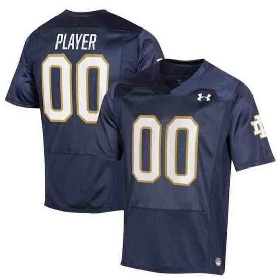Men Notre Dame Fighting Irish ACTIVE PLAYER Custom Navy Stitched Football Jersey