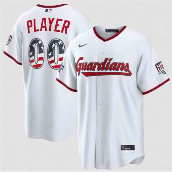 Men Cleveland Guardians Active Player Custom White 2026 All Star Edition Stars  Stripes Stadium Pick A Player Stitched Baseball Jersey