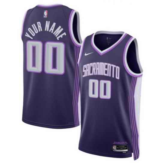 Sacramento Kings Nike Unisex 2025 2026 City Edition Swingman Custom Jersey Purple