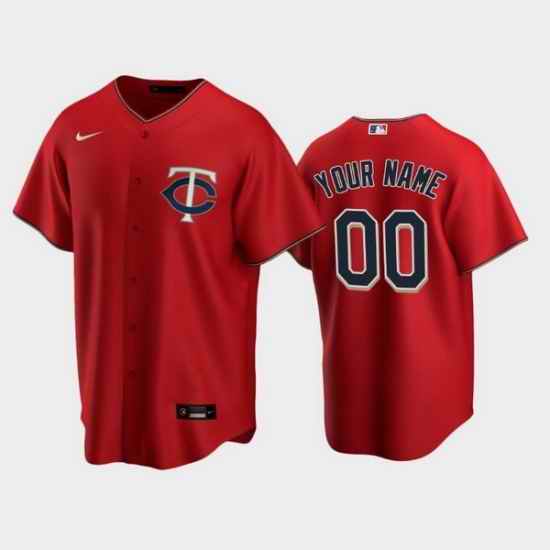 Men Women Youth Toddler MINNESOTA TWINS Custom Stitched Jersey Red
