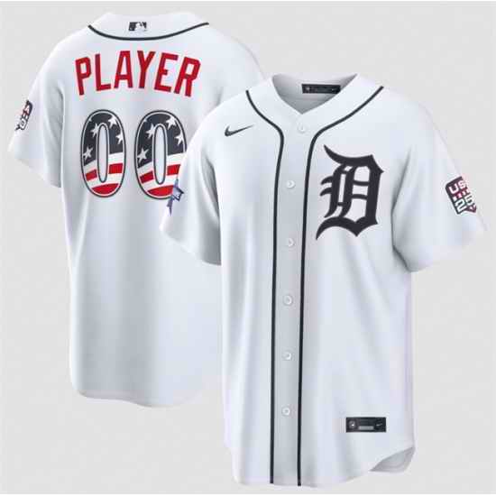 Men Detroit Tigers Active Player Custom White 2026 All Star Edition Stars  Stripes Stadium Pick A Player Stitched Baseball Jersey