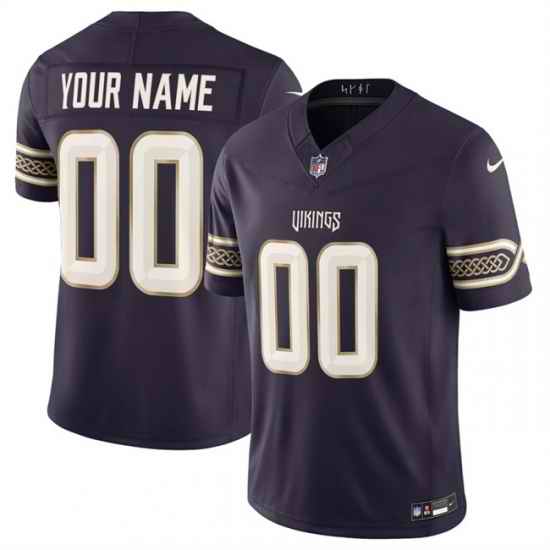 Men Minnesota Vikings Active Player Custom Deep Purple 2026 F U S E Rivalries Collection Limited Stitched Football Jersey