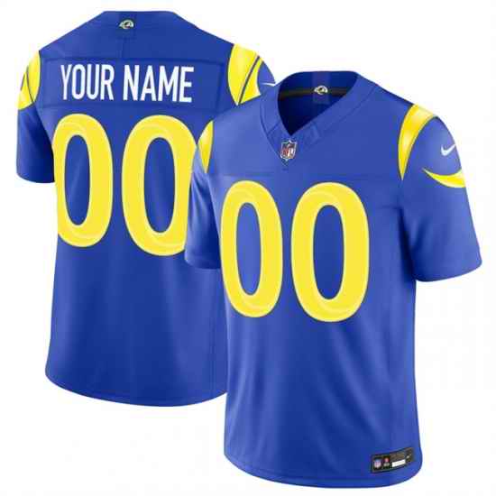 Men Los Angeles Rams Active Player Custom Royal 2026 F U S E Vapor Limited Stitched Football Jersey
