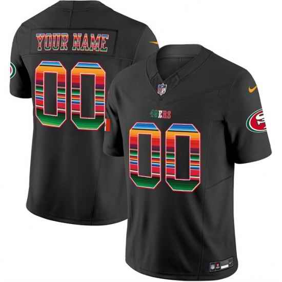 Men San Francisco 49ers Active Player Custom Black Mexico 2026 F U S E Vapor Untouchable Limited Stitched Football Jersey