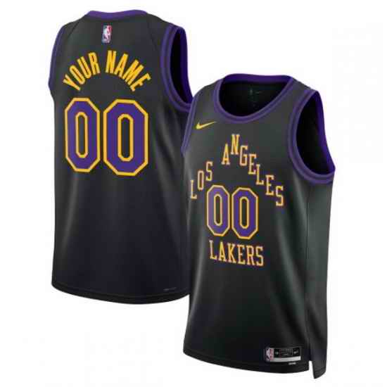 Los Angeles Lakers Nike Unisex 2025 2026 City Edition Swingman Custom Jersey Black