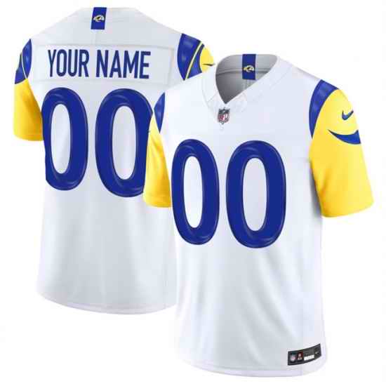 Men Los Angeles Rams Active Player Custom White 2026 F U S E Vapor Limited Stitched Football Jersey