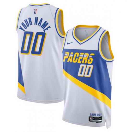 Indiana Pacers Nike Unisex 2025 2026 City Edition Swingman Custom Jersey White