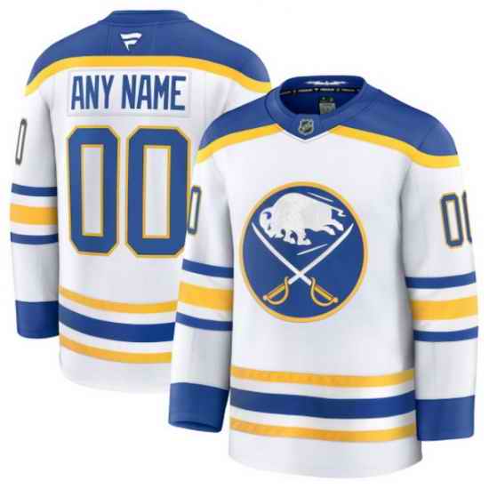 Men Women Youth Buffalo Sabres Fanatics Away Premium Custom Jersey White