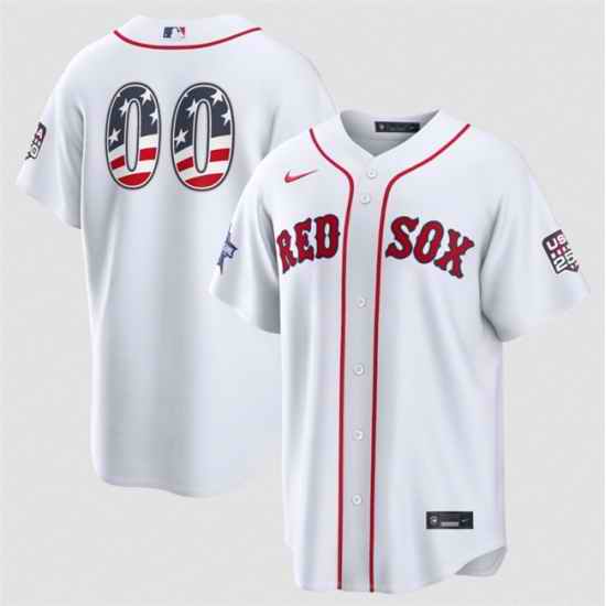 Men Boston Red Sox Active Player Custom White 2026 All Star Edition Stars   Stripes Stadium Pick A Player Stitched Baseball Jersey