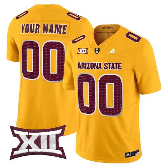 Men Women Youth Arizona State Sun Devils 2024 Vapor Limited Custom Jersey V2 All Stitched Gold
