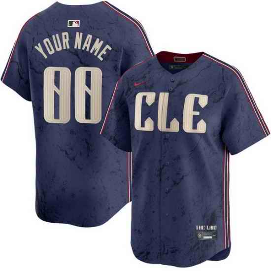Men Women Youth Toddler CLEVELAND GUARDIANS Custom Stitched Jersey Blue
