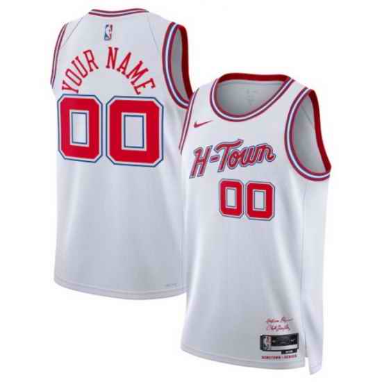 Houston Rockets Nike Unisex 2025 2026 City Edition Swingman Custom Jersey White