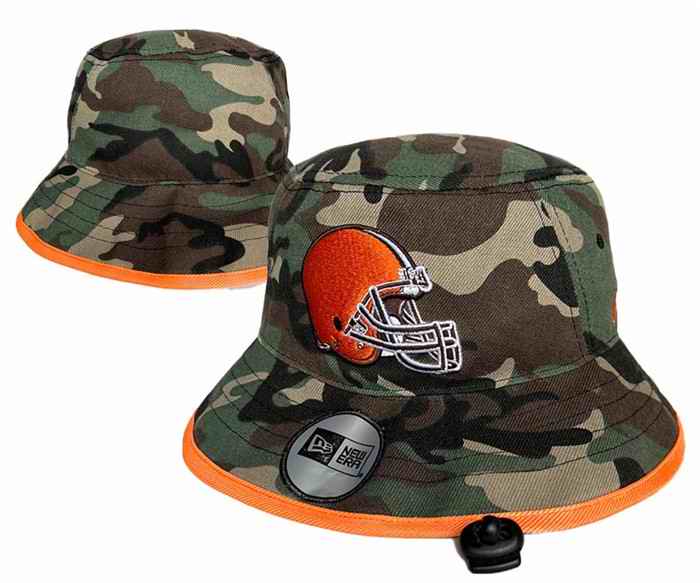 Cleveland Browns Salute To Service Stitched Bucket Fisherman Hats 085
