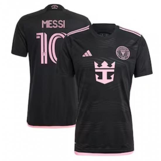 Men's Inter Miami CF Lionel Messi adidas Black 2024 La Noche Replica Player Jersey