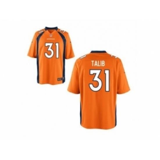 Nike Denver Broncos 31 Aqib Talib Orange Limited NFL Jersey