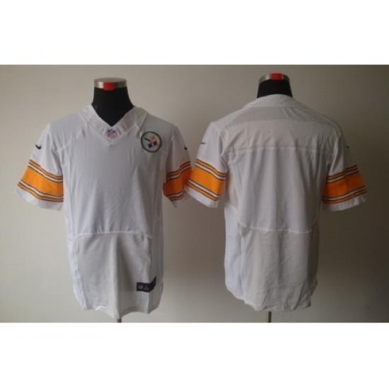 Nike Pittsburgh Steelers Blank White Elite NFL Jersey