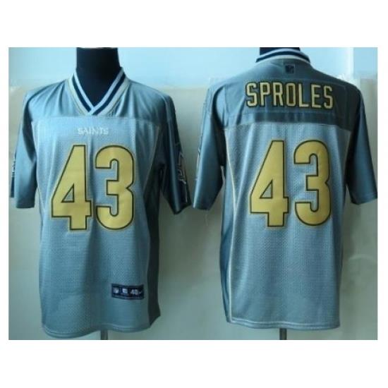 Nike NeW Orleans Saints 43 Darren Sproles Grey Elite Vapor NFL Jersey