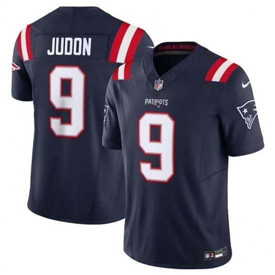 Men New England Patriots 9 Matthew Judon Navy 2023 F U S E  Vapor Limited Stitched Football Jersey