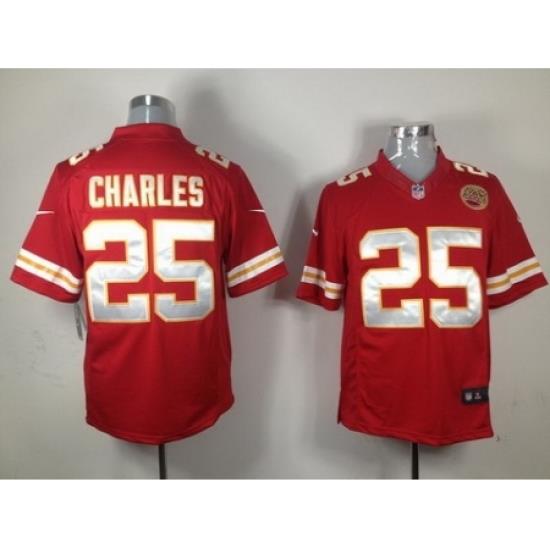 Nike Kansas City Chiefs 25 Jamaal Charles Red LIMITED NFL Jersey
