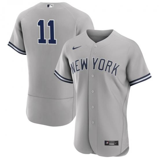 Men NeW York Yankees 11 Anthony Volpe Gray Flex Base Stitched Baseball Jersey