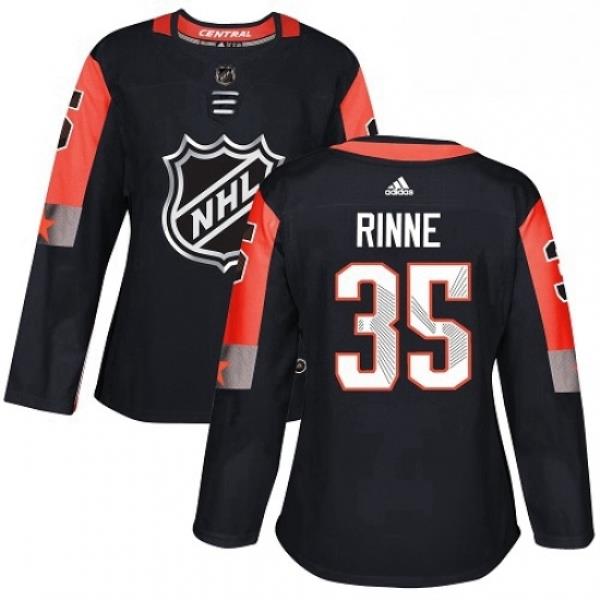 Womens Adidas Nashville Predators 35 Pekka Rinne Authentic Black 2018 All Star Central Division NHL Jersey