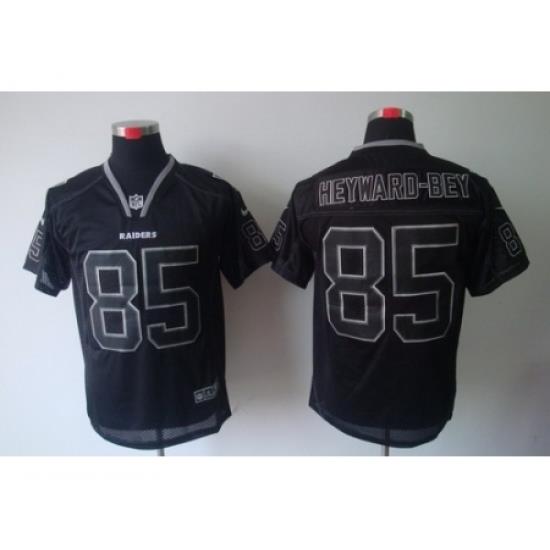 Nike Oakland Raiders 85 Darrius HeyWard-Bey Black Elite Lights Out NFL Jersey