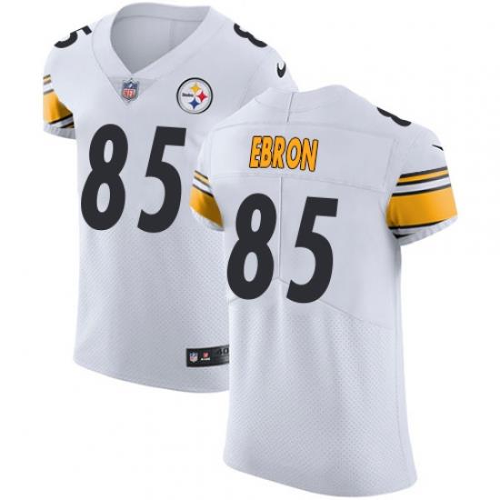 Nike Pittsburgh Steelers 85 Eric Ebron White Men Stitched NFL New Elite Jersey