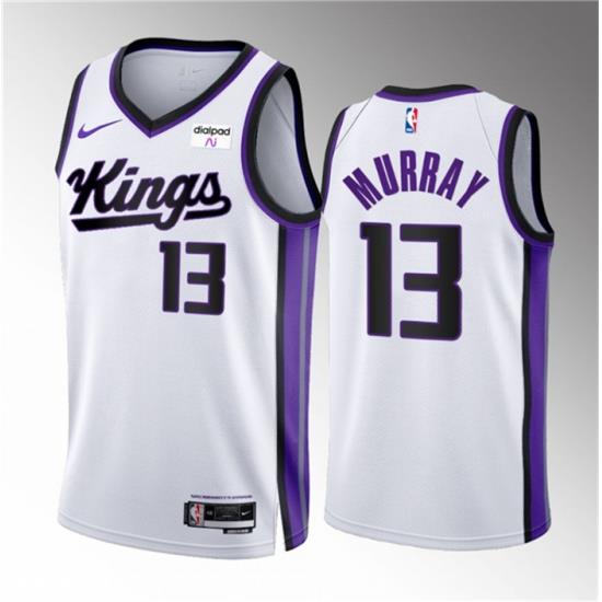 Men Sacramento Kings 13 Keegan Murray White 2023 24 Association Edition Swingman Stitched Basketball Jersey