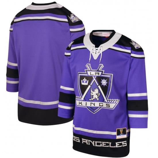 Men Los Angeles Kings Mitchell & Ness Purple 2002 Blue Line Jersey