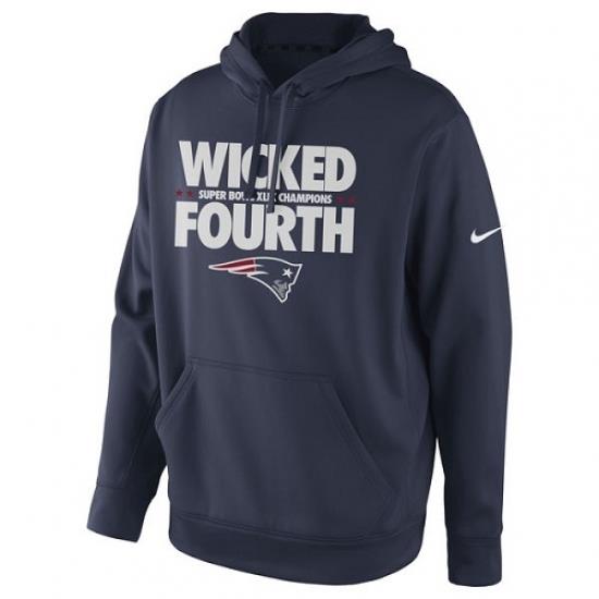 NFL New England Patriots Nike Super Bowl XLIX Champions Celebration Multi Champs Slogan Pullover Hoodie