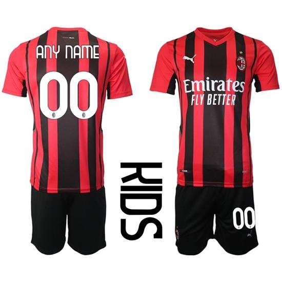 Kids AC Milan Soccer Jerseys 010 Customized