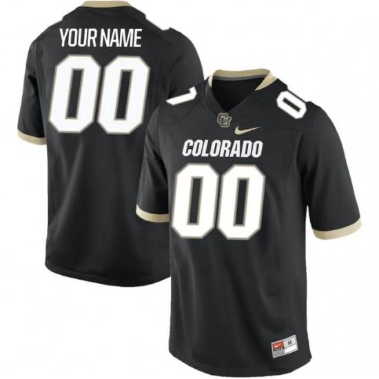 Men Women Youth Nike Colorado Buffaloes Black Custom Game Jersey