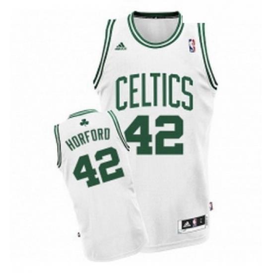 Youth Adidas Boston Celtics 42 Al Horford Swingman White Home NBA Jersey