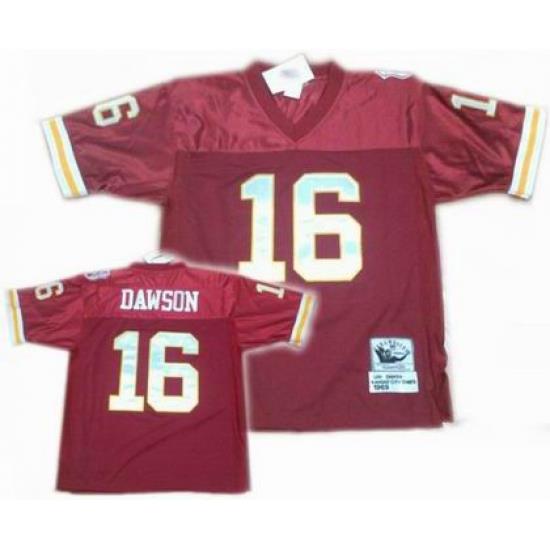 Kansas City Chiefs 16 Len DaWson ThroWback Red Jerseys