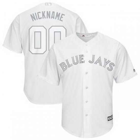 Men Women Youth Toddler All Size Toronto Blue Jays Majestic 2019 Players Weekend Cool Base Roster Custom White Jersey