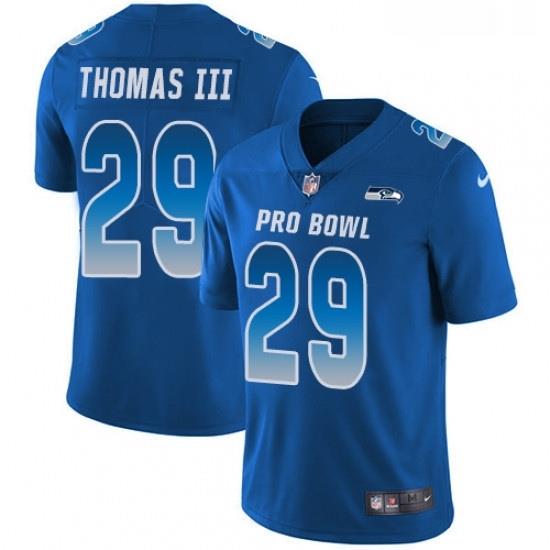 Youth Nike Seattle SeahaWks 29 Earl Thomas Limited Royal Blue 2018 Pro BoWl NFL Jersey