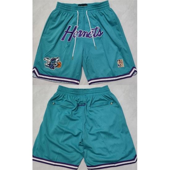 Men Charlotte Hornets Teal Shorts