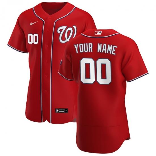 Washington Nationals Custom Men Women youth Nike Red Alternate 2020 Authentic Player MLB Jersey