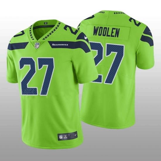 Men Seattle Seahawks 27 Tariq Woolen Green Vapor Untouchable Stitched Football Jersey