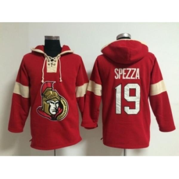 NHL Ottawa Senators #19 Jason Spezza Red jerseys(Pullover Hoodie)