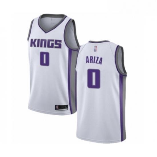 Womens Sacramento Kings 0 Trevor Ariza Swingman White Basketball Jersey Association Edition
