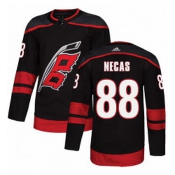 Youth Adidas Carolina Hurricanes 88 Martin Necas Premier Black Alternate NHL Jersey
