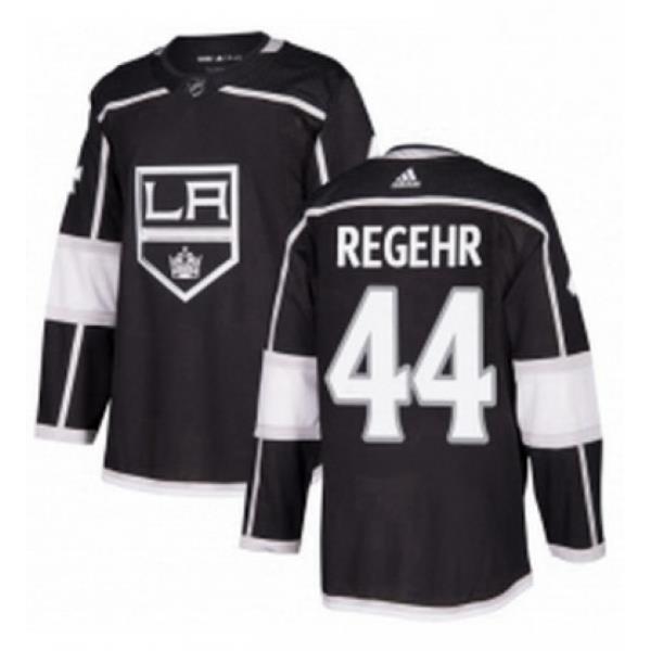 Mens Adidas Los Angeles Kings 44 Robyn Regehr Premier Black Home NHL Jersey
