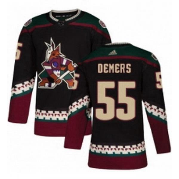 Youth Adidas Arizona Coyotes 55 Jason Demers Authentic Black Alternate NHL Jersey