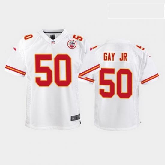 youth willie gay jr. kansas city chiefs white game jersey