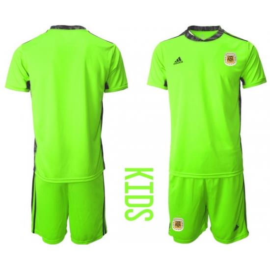 Kids Argentina Short Soccer Jerseys 021